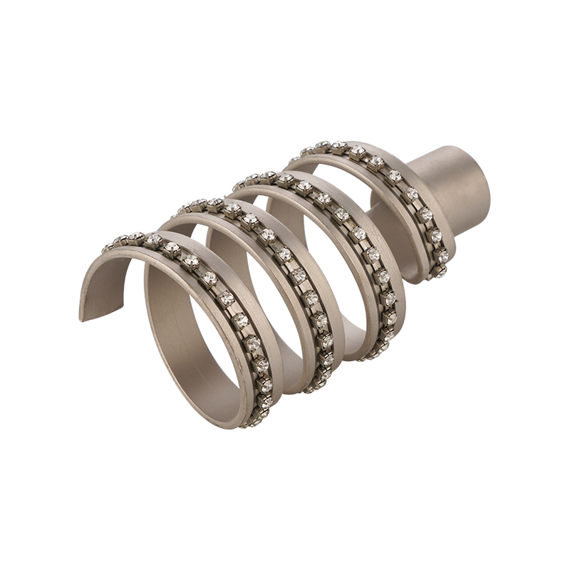 Finial tirai perekat berlian